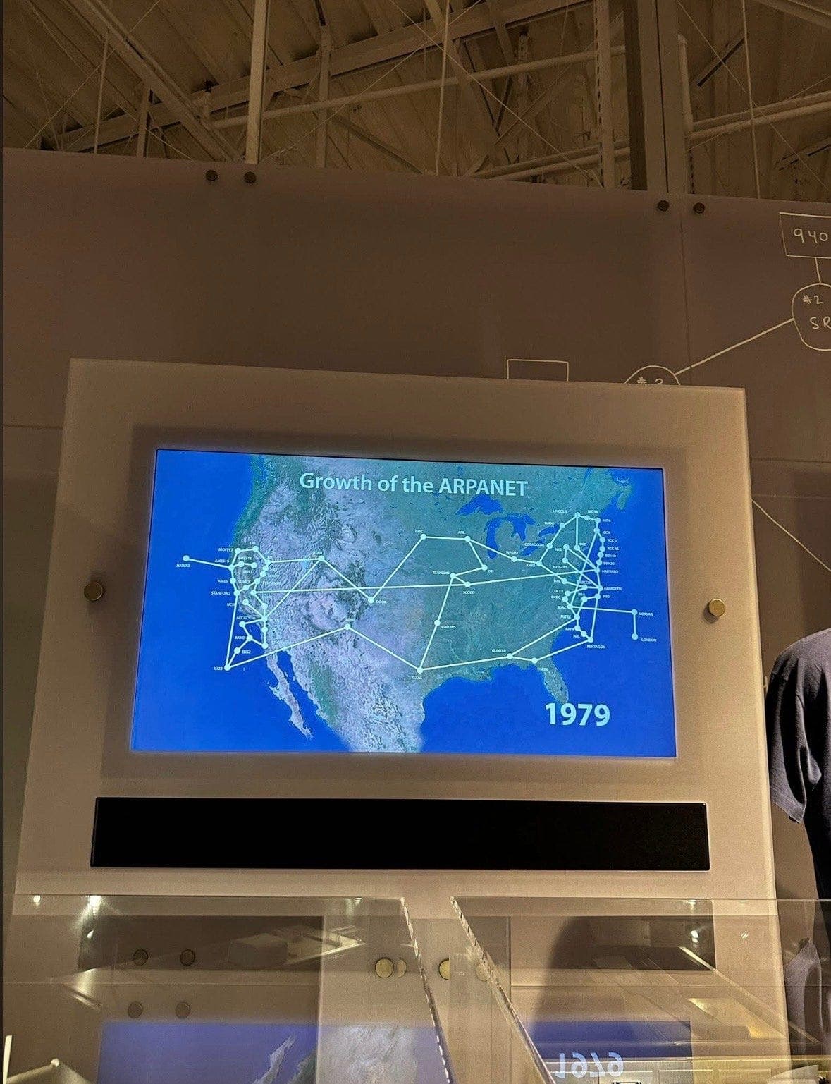 The ARPANET network map